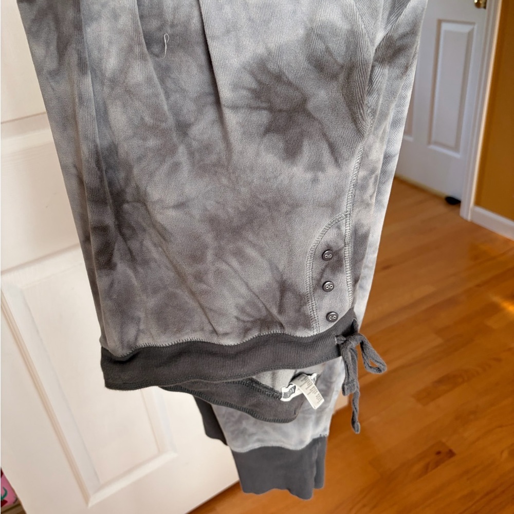 PJ Salvage Gray Tie-Dye Joggers